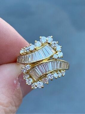 14k gold diamond ring